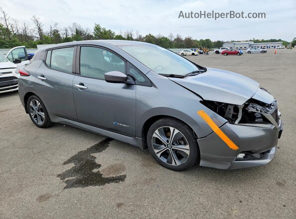 1N4AZ1CP3KC306027 2019 NISSAN LEAF Gray Առջևի աջ