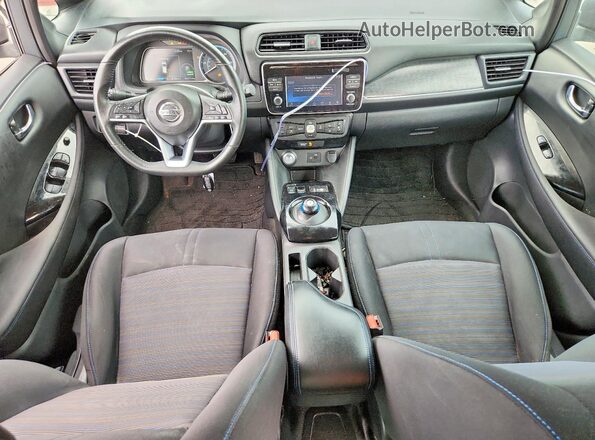 1N4AZ1CP3KC306027 2019 NISSAN LEAF Gray Առջևի վահանակի տեսք