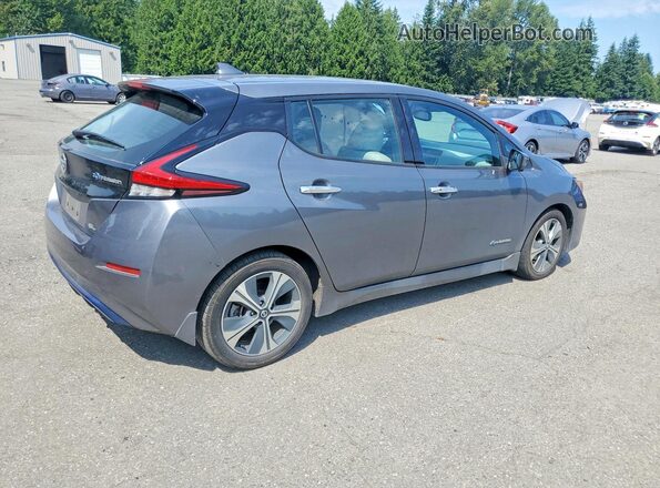 1N4AZ1CP6JC302746 2018 NISSAN LEAF Серый Задняя правая четверть