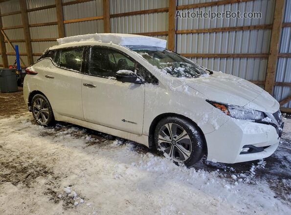1N4AZ1CP6JC303346 2018 NISSAN LEAF White Przód prawy