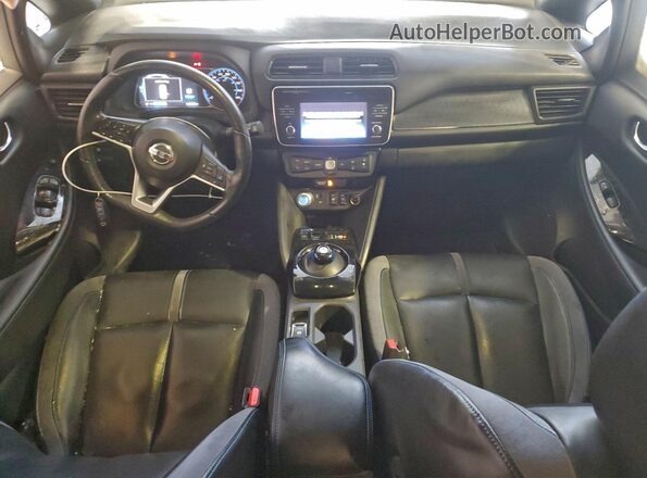 1N4AZ1CP6JC303346 2018 NISSAN LEAF White Widok deski rozdzielczej
