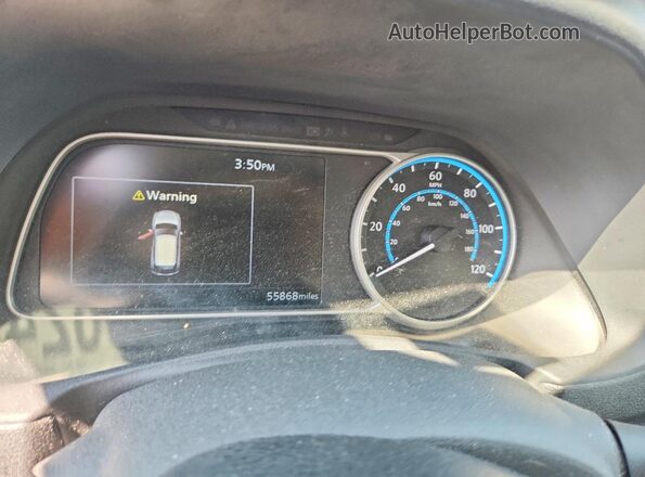 1N4AZ1CP6KC300495 2019 NISSAN LEAF Silver Սարքավորումների վահանակի տեսք
