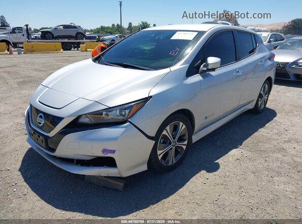 1N4AZ1CP7KC300277 2019 NISSAN LEAF Серый Передняя левая четверть