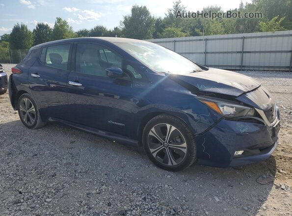 1N4AZ1CP8KC306668 2019 NISSAN LEAF Blue Przód prawy