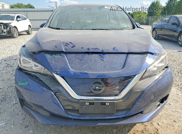 1N4AZ1CP8KC306668 2019 NISSAN LEAF Blue Widok z przodu