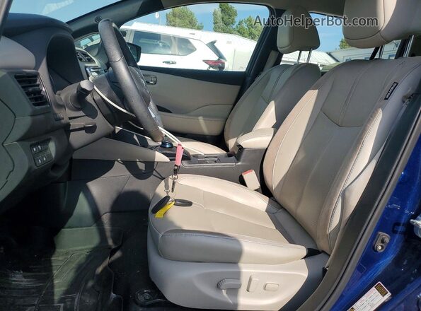 1N4AZ1CP8KC306668 2019 NISSAN LEAF Blue Widok wnętrza z przodu