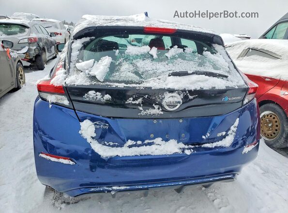 1N4AZ1CP8KC315547 2019 NISSAN LEAF Blue Widok z tyłu