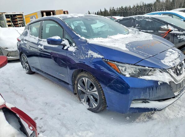 1N4AZ1CP8KC315547 2019 NISSAN LEAF Blue Przód prawy