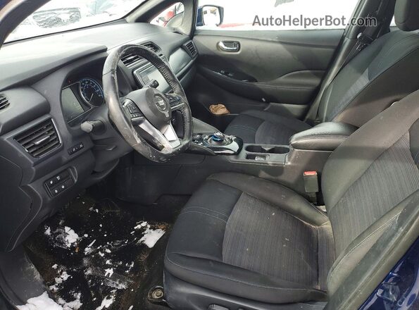 1N4AZ1CP8KC315547 2019 NISSAN LEAF Blue Widok wnętrza z przodu