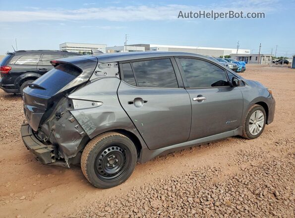 1N4AZ1CPXKC300354 2019 NISSAN LEAF Серый Задняя правая четверть