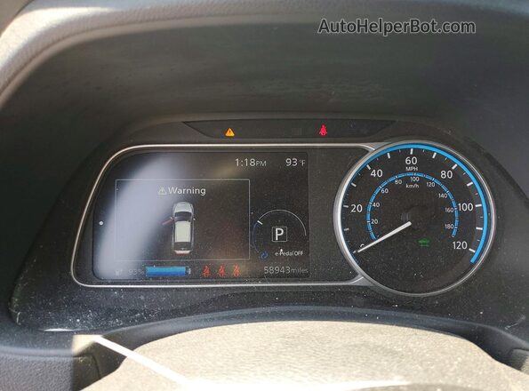 1N4AZ1CV1NC560306 2022 NISSAN LEAF Белый Вид щитка приборов