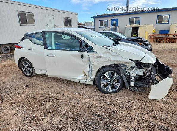 1N4AZ1CV9MC550668 2021 NISSAN LEAF White Przód prawy