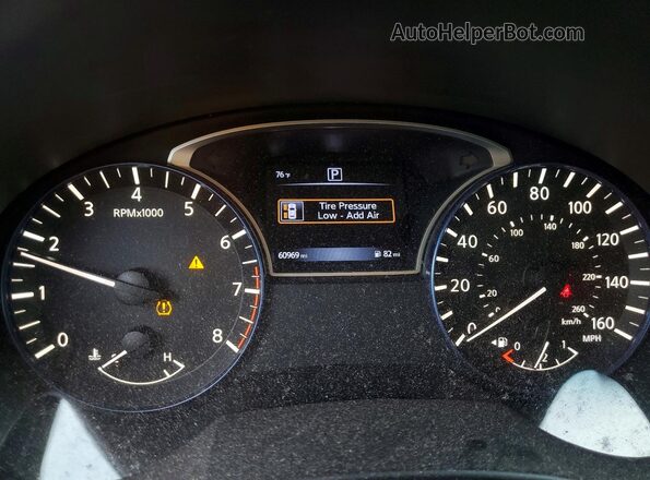1N4BL3AP0GC162951 2016 NISSAN ALTIMA Black Вид щитка приладів