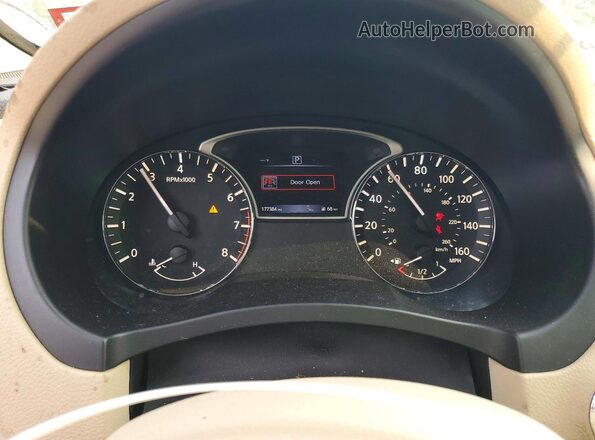 1N4BL3AP2GC124394 2016 NISSAN ALTIMA Maroon Вид щитка приладів