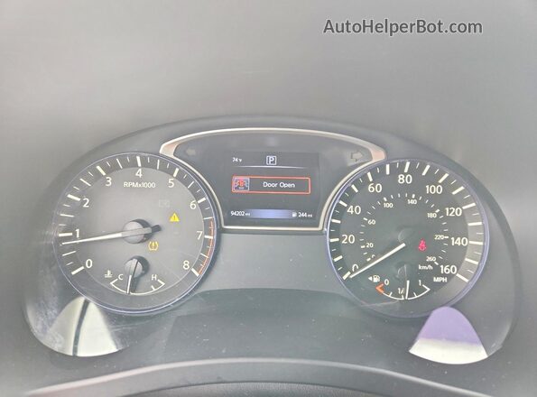 1N4BL3AP2GC290205 2016 NISSAN ALTIMA Black Սարքավորումների վահանակի տեսք