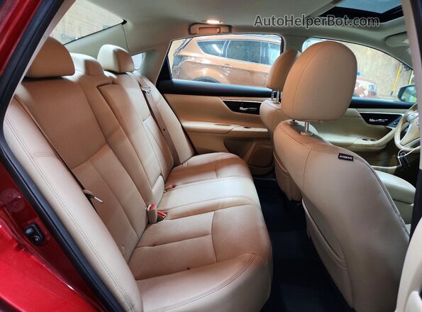 1N4BL3AP4GC128141 2016 NISSAN ALTIMA Burgundy Հետևի նստատեղերի տեսք
