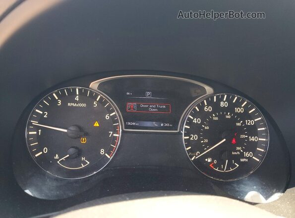 1N4BL3AP4GC161737 2016 NISSAN ALTIMA Gray Vista del cuadro de instrumentos