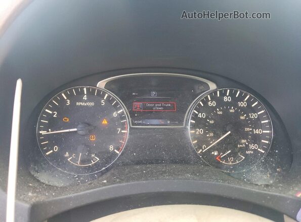 1N4BL3AP5GC121618 2016 NISSAN ALTIMA Gray ხელსაწყოთა პანელის ხედი