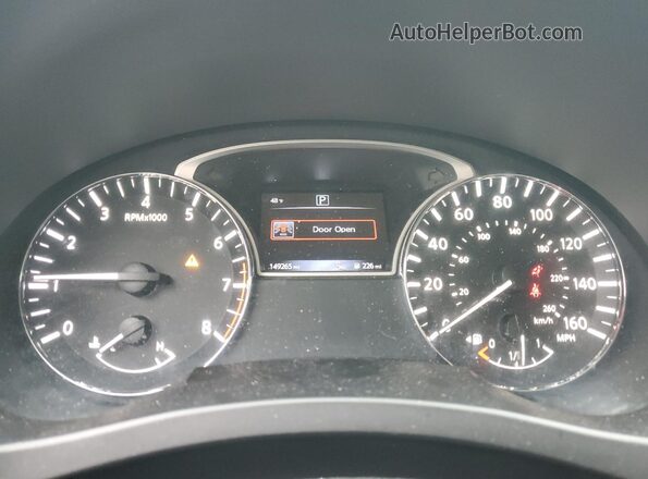 1N4BL3AP7HC137207 2017 NISSAN ALTIMA White Instrument cluster view