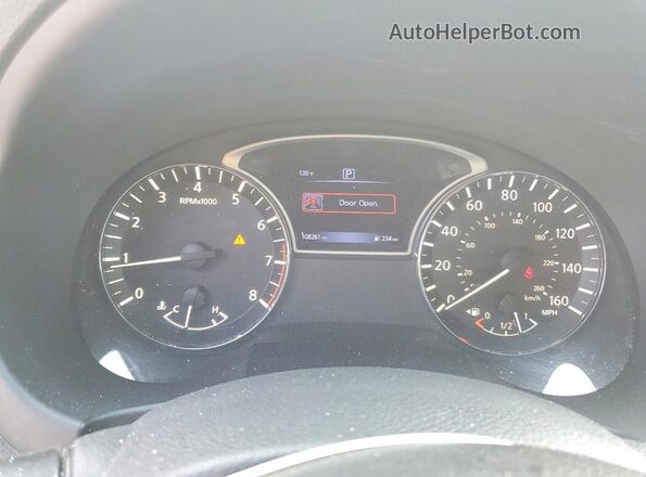 1N4BL3AP9HC170905 2017 NISSAN ALTIMA Brown Instrument cluster view
