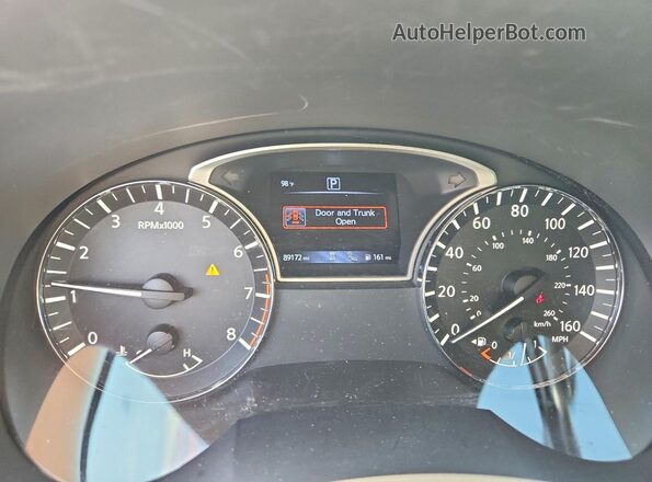 1N4BL3APXGC273670 2016 NISSAN ALTIMA White ხელსაწყოთა პანელის ხედი