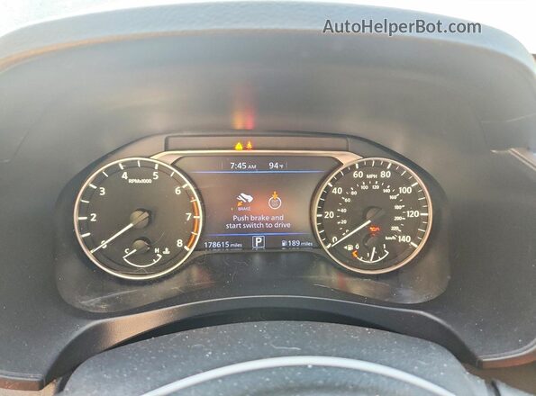 1N4BL4BV0KN309446 2019 NISSAN ALTIMA Blue Vista del cuadro de instrumentos