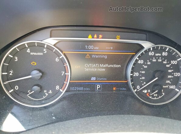 1N4BL4BV0LC114573 2020 NISSAN ALTIMA Gray ხელსაწყოთა პანელის ხედი