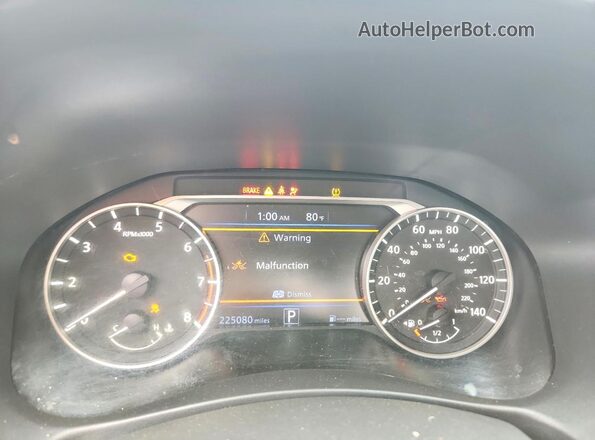 1N4BL4BV0LC171212 2020 NISSAN ALTIMA Black Вид щитка приладів