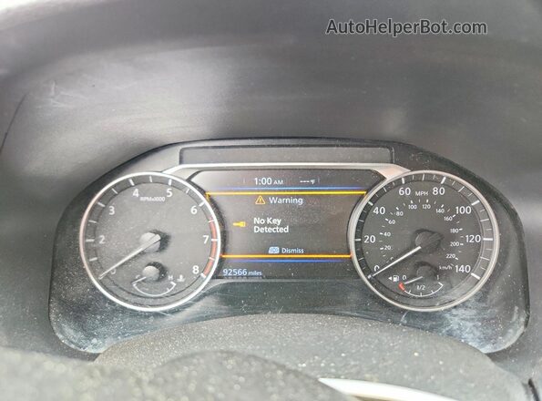 1N4BL4BV0LC223860 2020 NISSAN ALTIMA Black Widok zestawu wskaźników