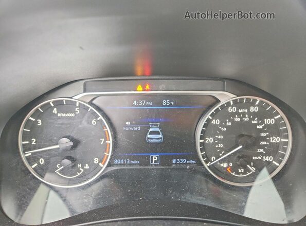 1N4BL4BV0LC265901 2020 NISSAN ALTIMA White Widok zestawu wskaźników