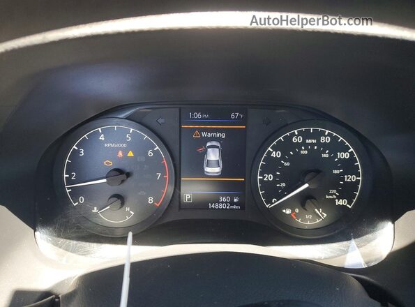 1N4BL4BV0MN373280 2021 NISSAN ALTIMA Black ხელსაწყოთა პანელის ხედი