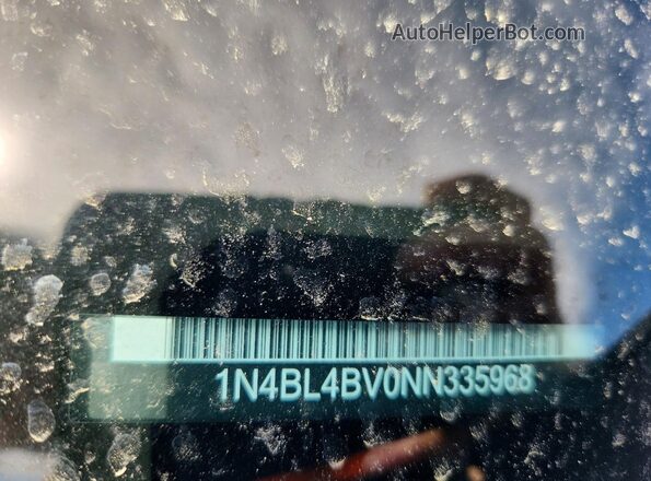 1N4BL4BV0NN335968 2022 NISSAN ALTIMA Черный Вид подкапотного пространства
