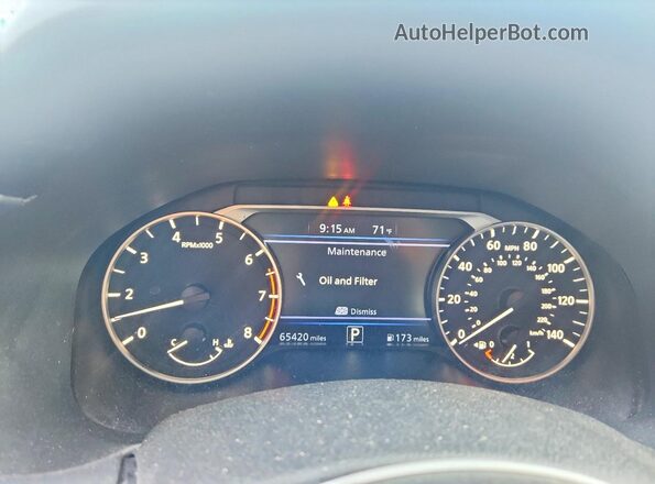 1N4BL4BV1KC111809 2019 NISSAN ALTIMA Gray Սարքավորումների վահանակի տեսք