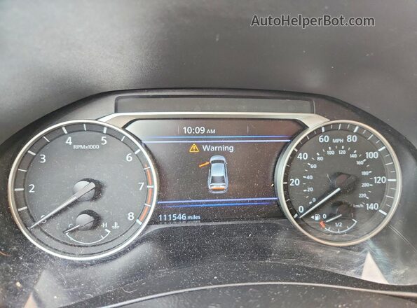 1N4BL4BV1KC239449 2019 NISSAN ALTIMA White ხელსაწყოთა პანელის ხედი
