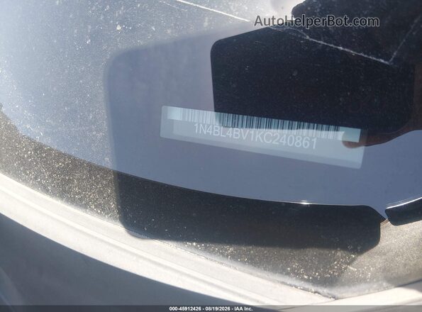 1N4BL4BV1KC240861 2019 NISSAN ALTIMA Gray Շարժիչի բաժամունքի տեսք