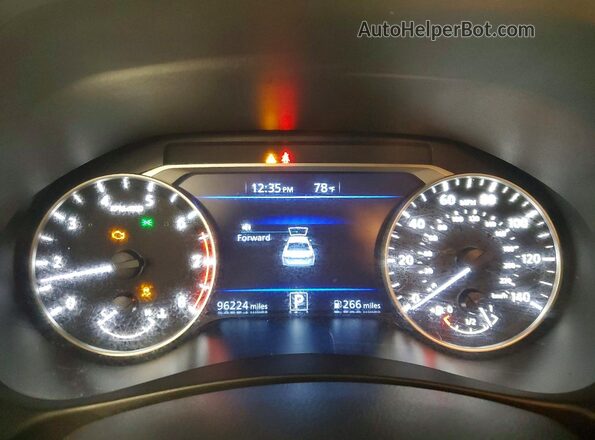 1N4BL4BV1KC244828 2019 NISSAN ALTIMA White Widok zestawu wskaźników