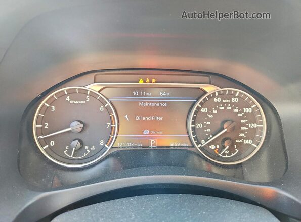 1N4BL4BV1KC246840 2019 NISSAN ALTIMA Black ხელსაწყოთა პანელის ხედი