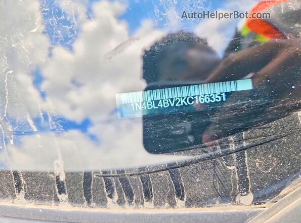 1N4BL4BV2KC166351 2019 NISSAN ALTIMA Silver Вид підкапотного простору