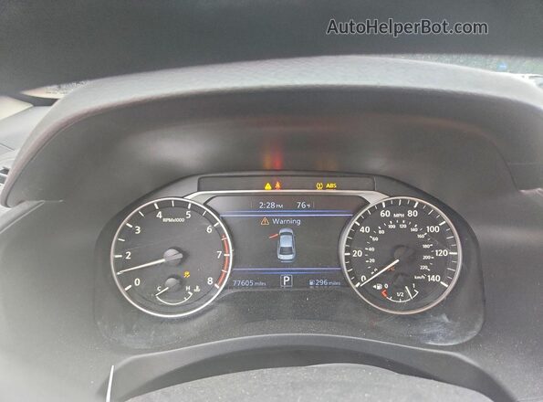 1N4BL4BV2KC252033 2019 NISSAN ALTIMA White Instrument cluster view