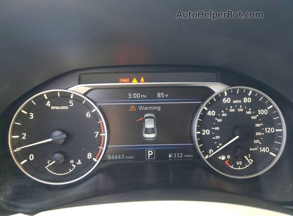 1N4BL4BV2LC194295 2020 NISSAN ALTIMA Silver Instrument cluster view