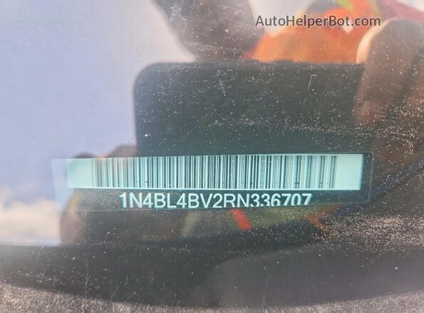 1N4BL4BV2RN336707 2024 NISSAN ALTIMA Blue Widok naklejki z numerem VIN