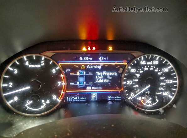1N4BL4BV3KC145475 2019 NISSAN ALTIMA Black Вид щитка приладів