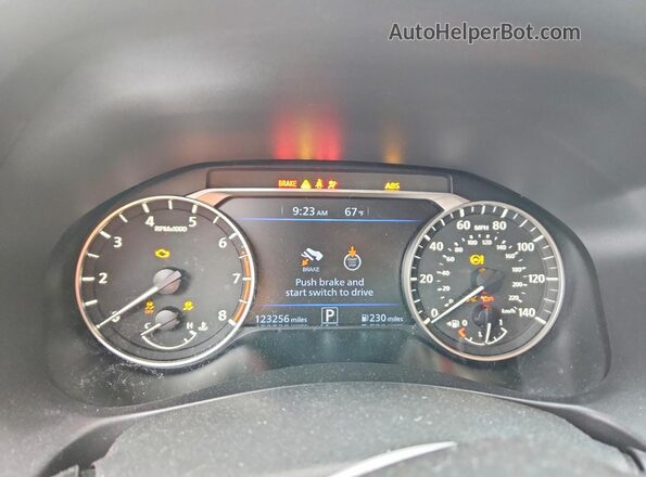 1N4BL4BV3KC199908 2019 NISSAN ALTIMA Белый Вид щитка приборов