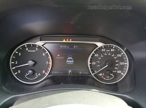 1N4BL4BV3LC170362 2020 NISSAN ALTIMA Blue Вид щитка приладів