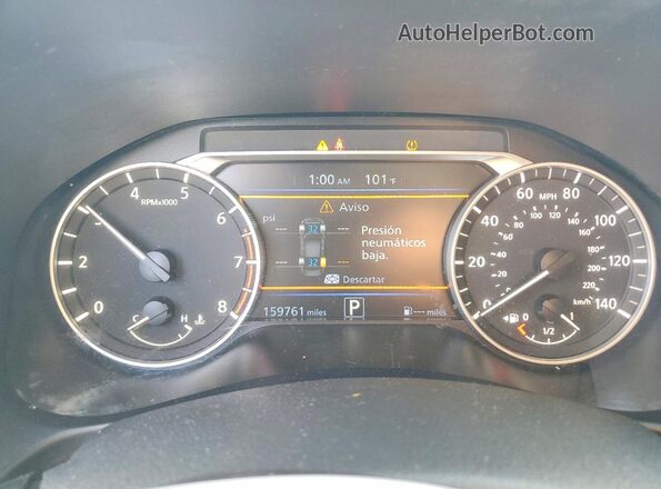 1N4BL4BV3LC182589 2020 NISSAN ALTIMA White Vista del cuadro de instrumentos
