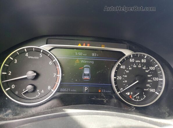 1N4BL4BV3LC207698 2020 NISSAN ALTIMA Black Instrument cluster view