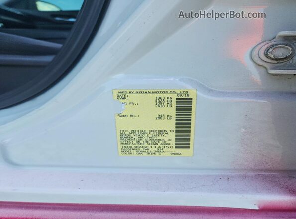 1N4BL4BV4KC114350 2019 NISSAN ALTIMA Burgundy Вид підкапотного простору