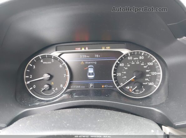 1N4BL4BV4KC154928 2019 NISSAN ALTIMA White უკანა სავარძლების ხედი