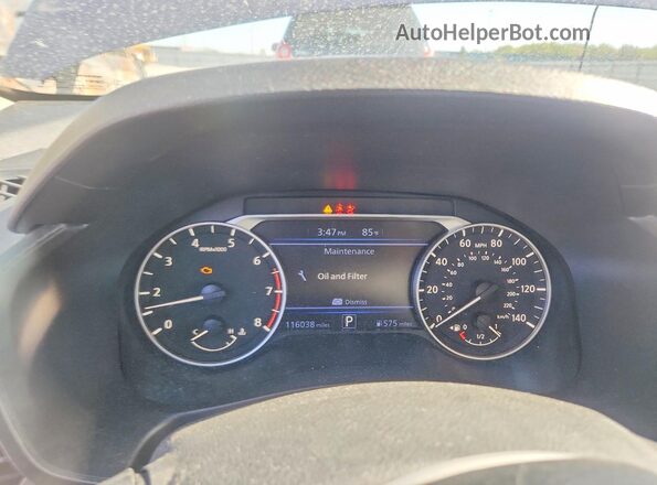 1N4BL4BV4KC197830 2019 NISSAN ALTIMA Blue Widok zestawu wskaźników