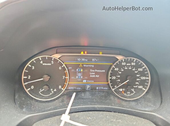 1N4BL4BV4LC190913 2020 NISSAN ALTIMA Серебряный Вид щитка приборов